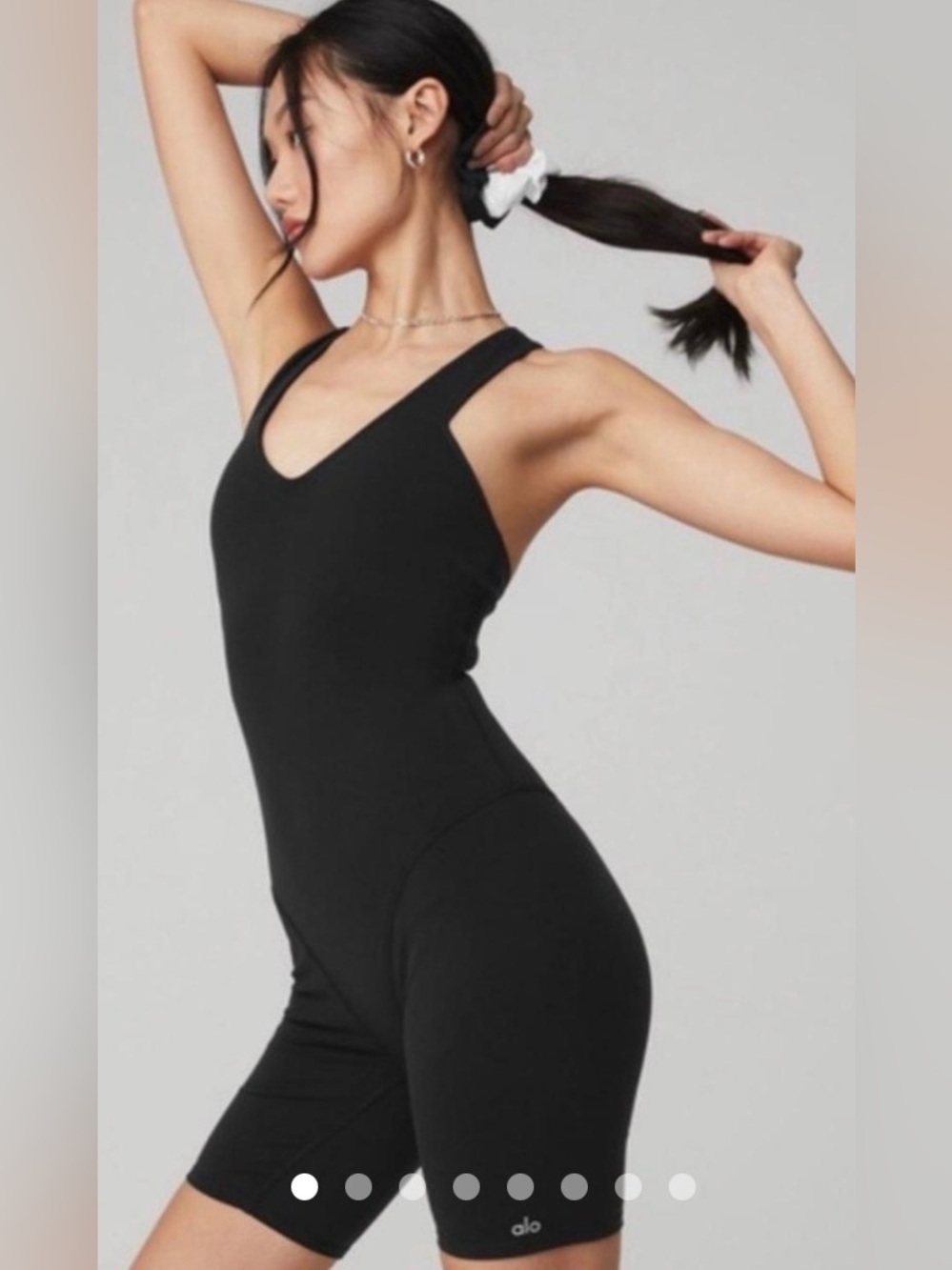 Alo Yoga Onsie Airbrush XS black short